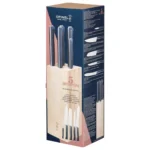 Набор кухонных ножей Opinel Block of 5 Intempora для активного отдыха, путешествий и туристической экипировки для любителей походов, альпинизма и фитнеса