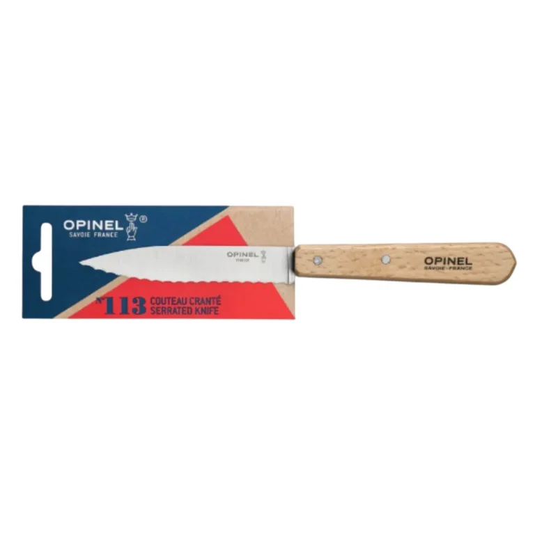 Нож Opinel №113 серрейтор из бука для активного отдыха, походов и путешествий в интернет-магазине туристической экипировки