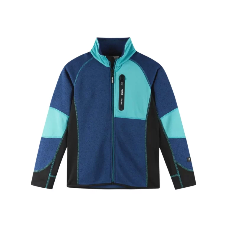 Детская кофта Reima Liukuen JR в twilight blue для активного отдыха, туризма и путешествий, одежда и обувь для походов и альпинизма для онлайн магазина активной жизни
