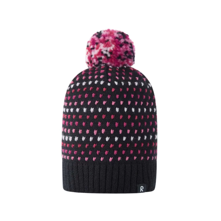 Шапка Reima Pampula черная для активного отдыха, походов, путешествий и спортивной одежды для активной жизни