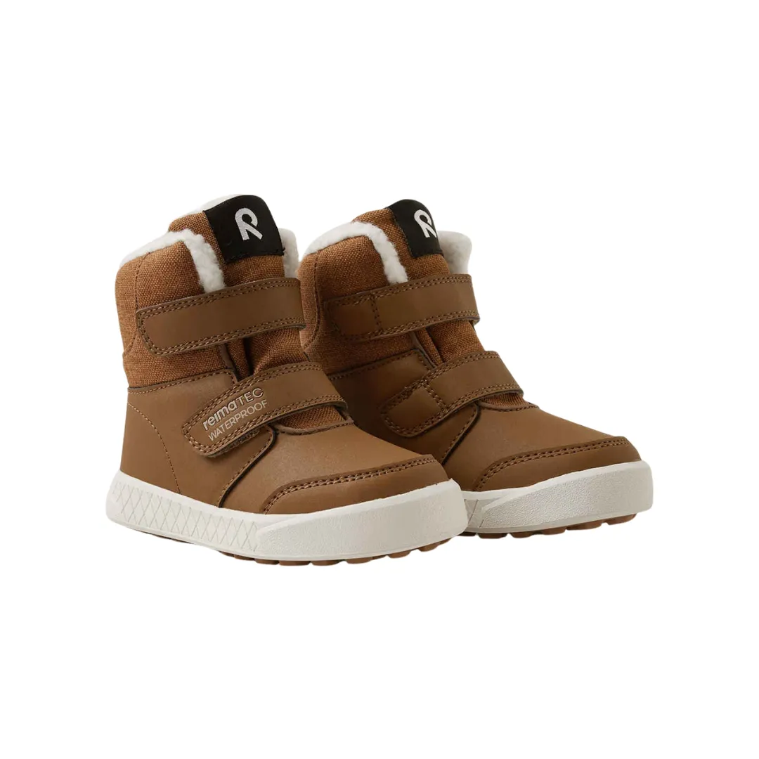 Reimatec Pyrytys cinnamon brown Обувь для активного отдыха и путешествий, ботинки Reimatec Pyrytys коричневые, подходящие для альпинизма, трекинга и городской одежды для спортивного образа.