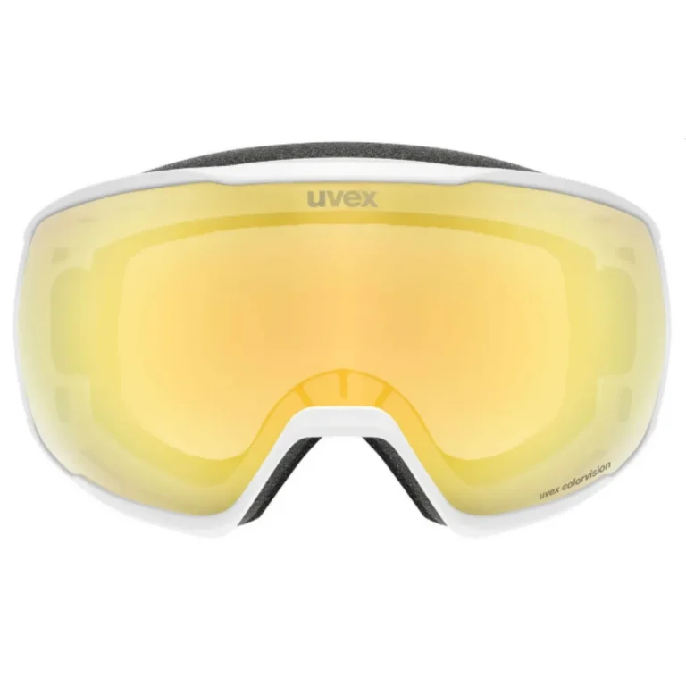 Горнолыжная маска Uvex Victorious CV белая с золотым и зеленым цветом для активного отдыха, лыж, альпинизма и путешествий в онлайн магазине товаров для активного образа жизни