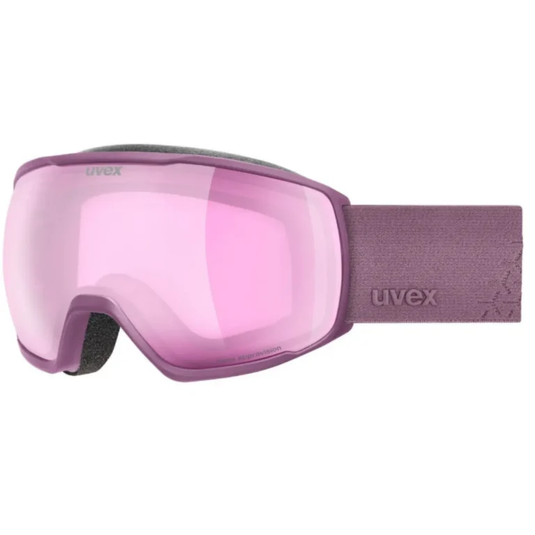 Горнолыжная маска Uvex Victorious FM в фиолетовом и прозрачном цвете для активного отдыха, лыж, снаряжения для походов и путешествий, спортивной одежды и обуви для любителей активного образа жизни