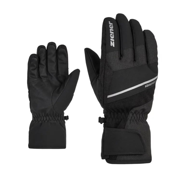 Перчатки Ziener Gezim черные для активного отдыха, походов и путешествий в интернет-магазине спортивной одежды и обуви