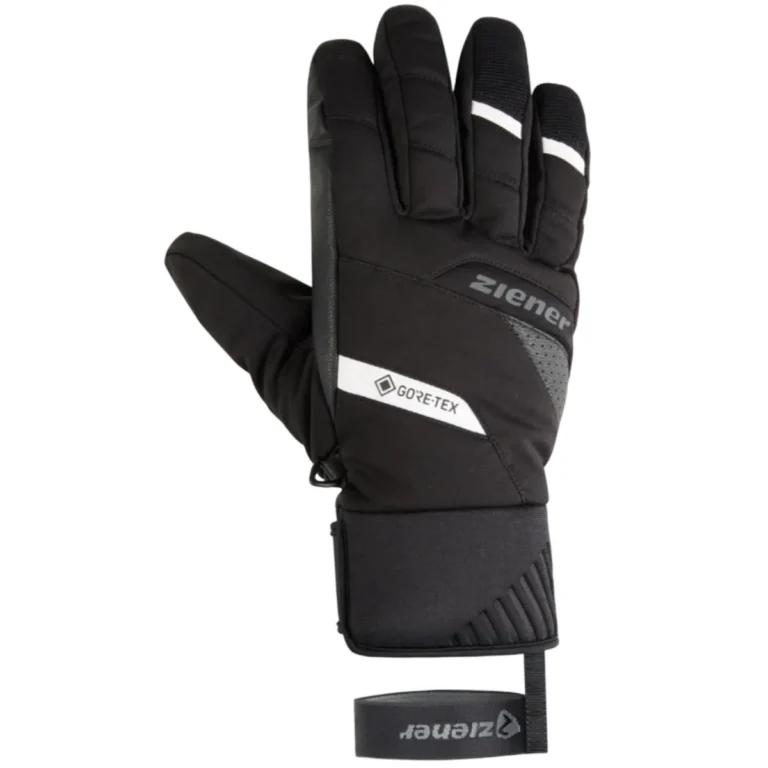 Теплые перчатки Ziener Gokoni GTX черные для активного отдыха, походов, альпинизма и путешествий в интернет-магазине экипировки для спорта и туризма