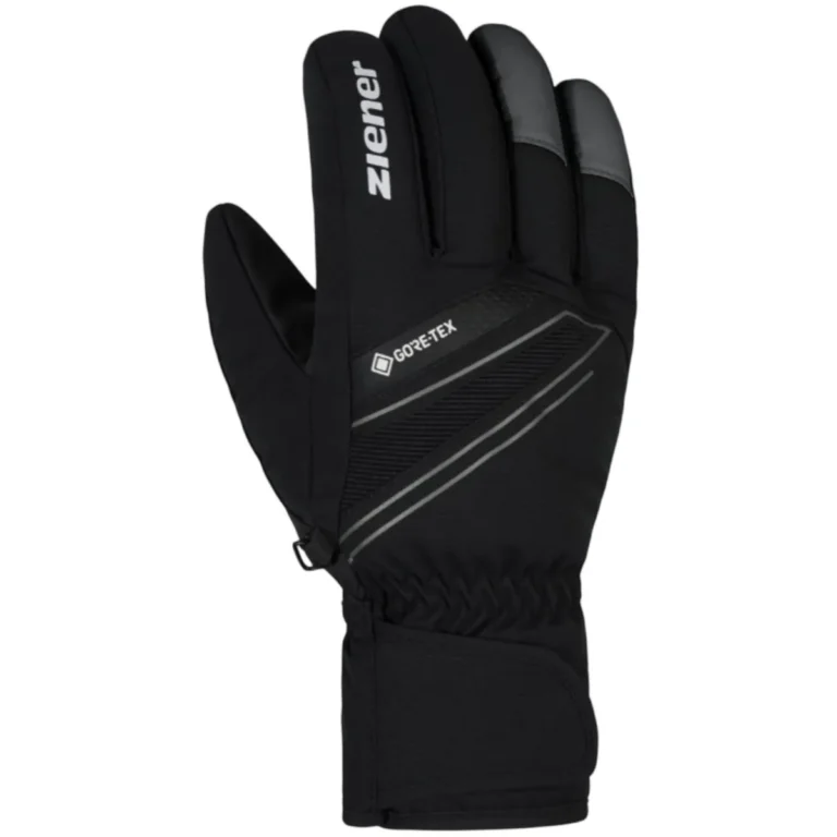 Перчатки для активного отдыха Ziener Gunar GTX черные подходит для туризма альпинизма и путешествий в интернет-магазине спортивной одежды и обуви