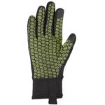 Тёплые перчатки Ziener Isanto Touch для активного отдыха, спорта на открытом воздухе, походов, альпинизма и путешествий, черные с желтым