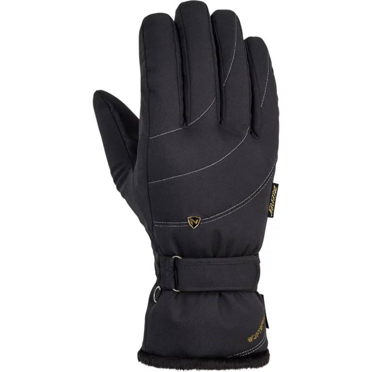 Перчатки Ziener Kahli черные с золотом для активного отдыха, походов и путешествий в интернет-магазине спортивной одежды и обуви