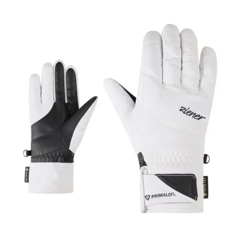 Перчатки Ziener Klenn GTX белые для активного отдыха, походов, альпинизма и путешествий в онлайн магазине активной одежды обуви для туризма и скалолазания