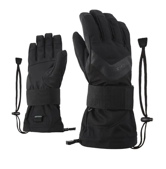 Перчатки Ziener Milan черные для активного отдыха, путешествий, скалолазания, хайкинга и горных походов в интернет-магазине для любителей активной жизни