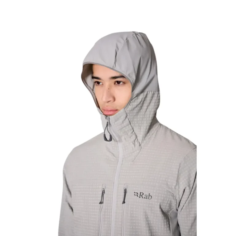 Теплая мужская куртка Rab Ascendor Pro Hoody Mns черная для активного отдыха, путешествий и альпинизма на сайте онлайн-магазина с экипировкой для туризма, хайкинга и горных походов