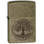 Зажигалка Zippo 201FB Tree Of Life для активного отдыха, путешествий, кемпинга, походов и спортивной одежды и обуви для хайкинга и альпинизма