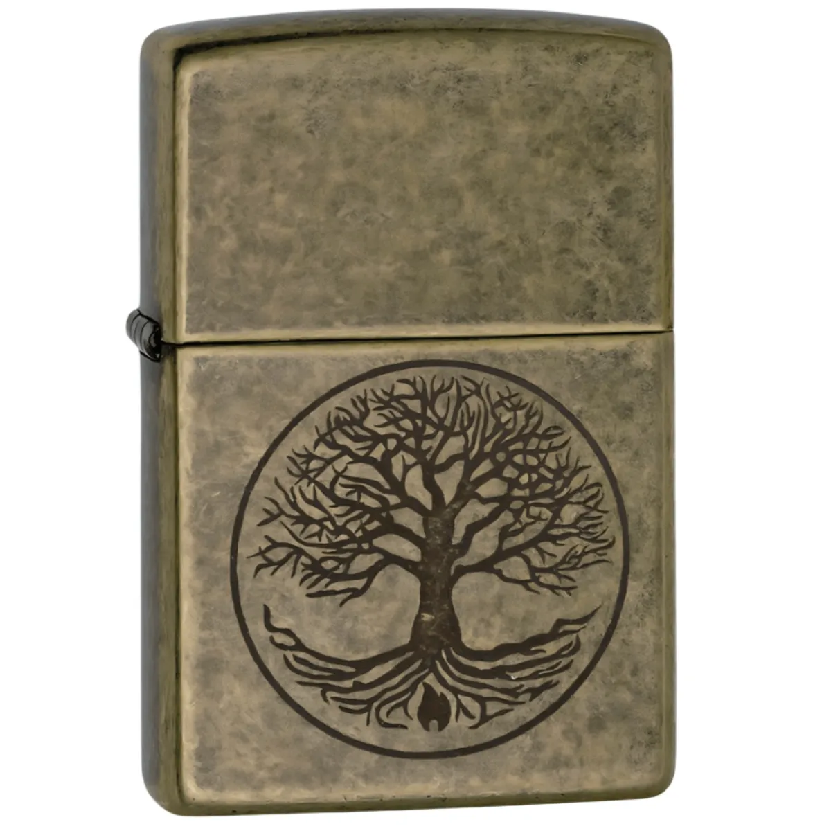 Зажигалка Zippo 201FB Tree Of Life для активного отдыха, путешествий, кемпинга, походов и спортивной одежды и обуви для хайкинга и альпинизма